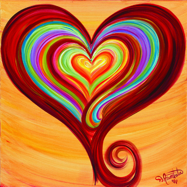 Happy Heart Paintings by Heather Harrington — Life and Whim Studio by  Heather Harrington